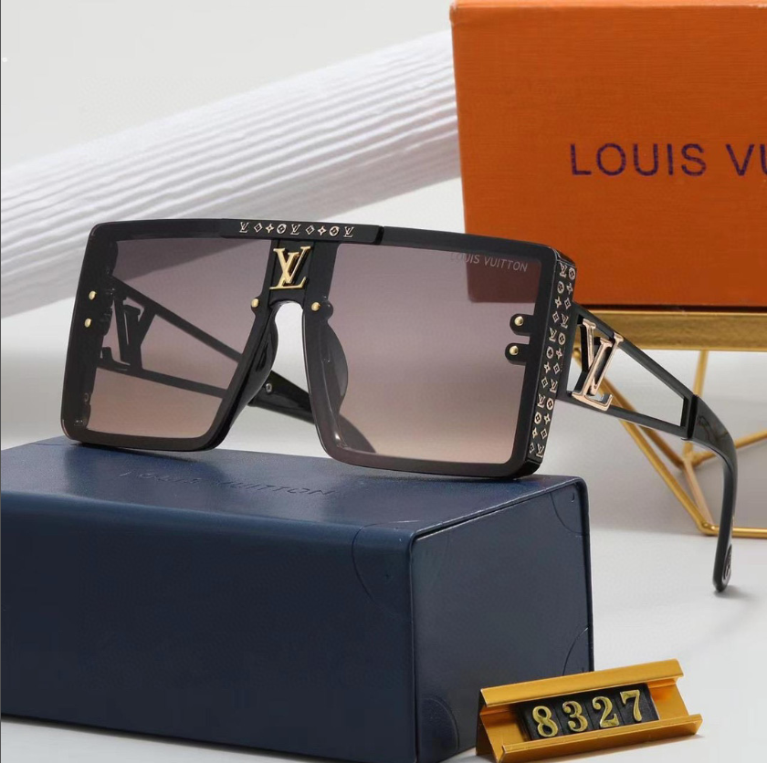 L designclassic square frame sunglasses