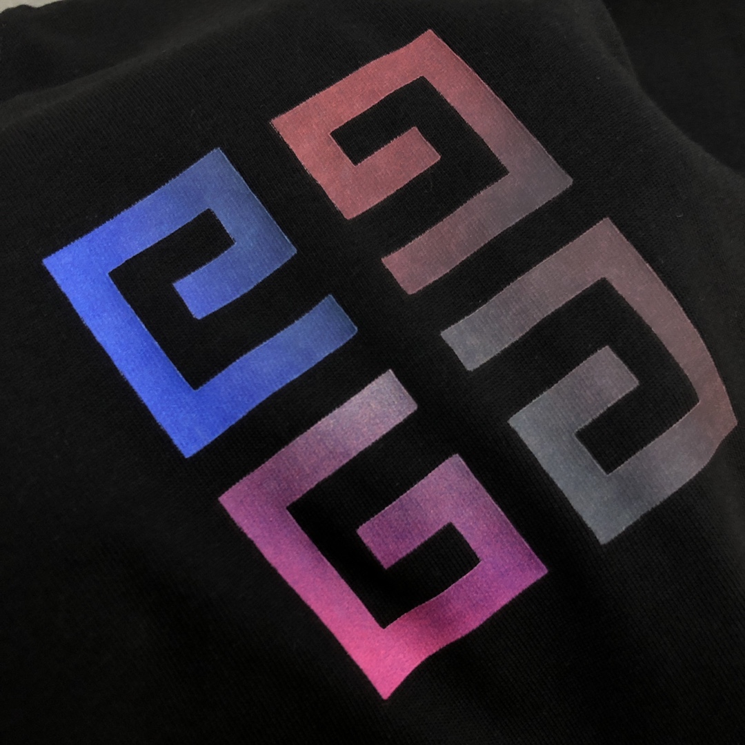 Givenchy 2023 Summer Classic Logo Printed Cotton Soft Unisex Fashion T-shirt