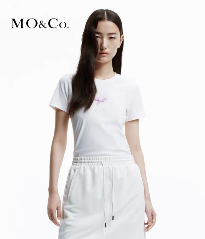 Moco bow slim short sleeves