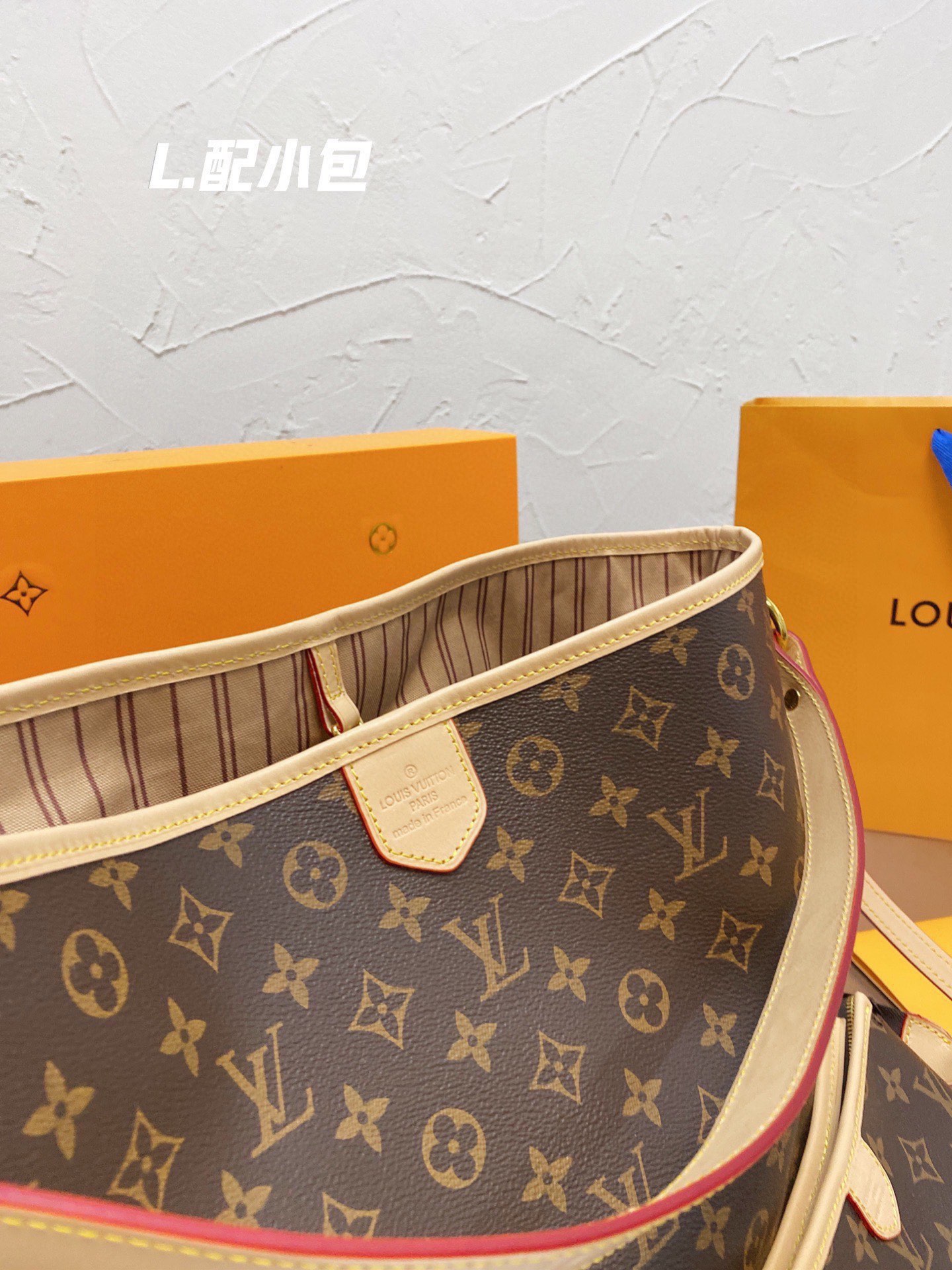 L designL design  Handbags Tote Shopping Bags 2 In 1