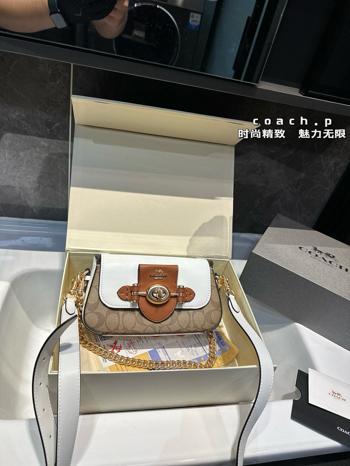 C Design Brie Underarm Bag Baguette Handbag Shoulder Crossbody Bag