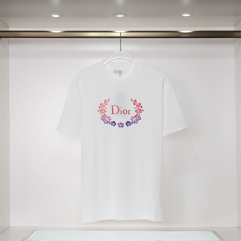 D designSummer New Design Beautiful Flower Printed Unisex Cotton T-shirt