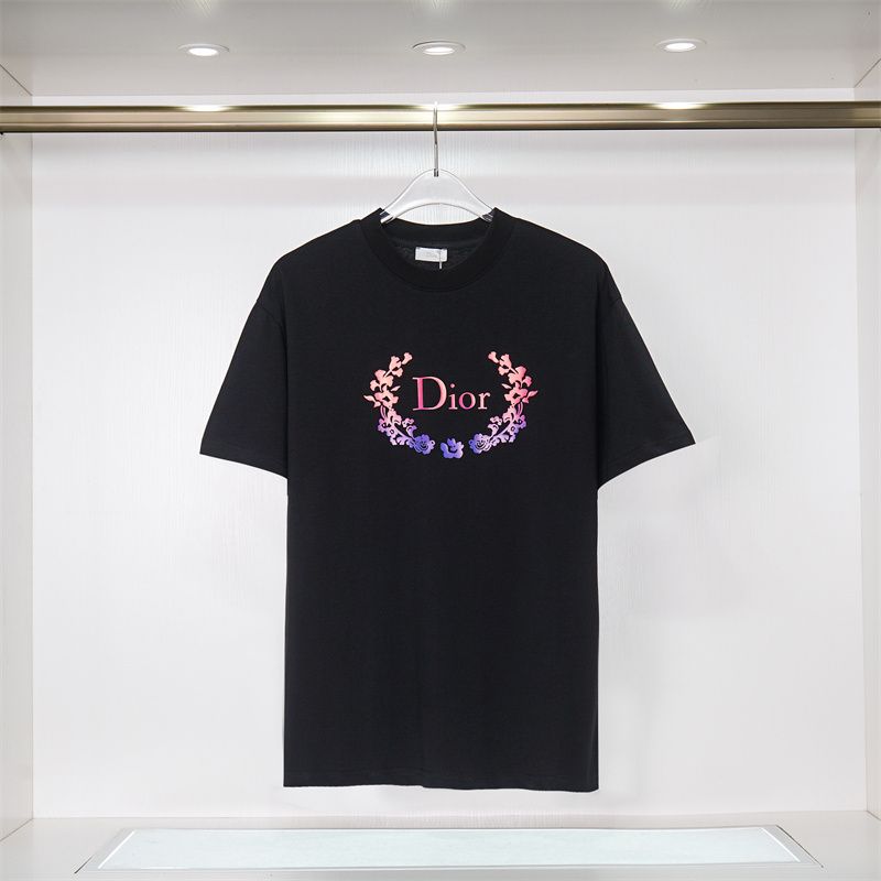 D designSummer New Design Beautiful Flower Printed Unisex Cotton T-shirt