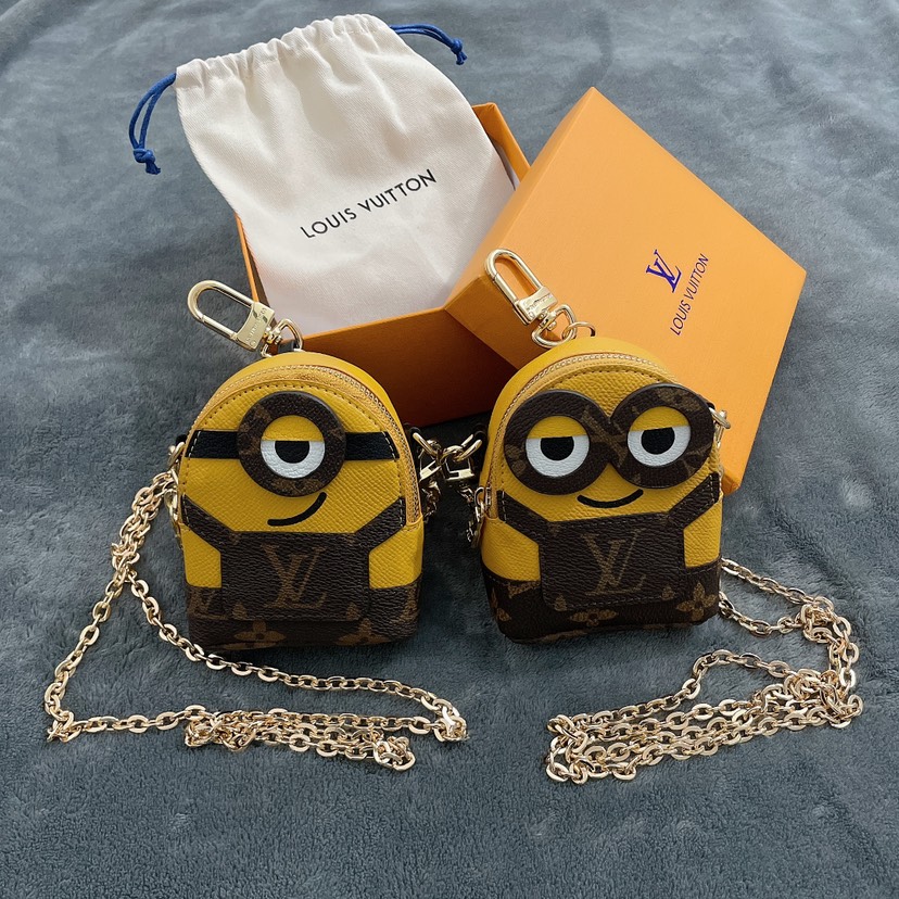 L design  Minions Coin Purse Keychain