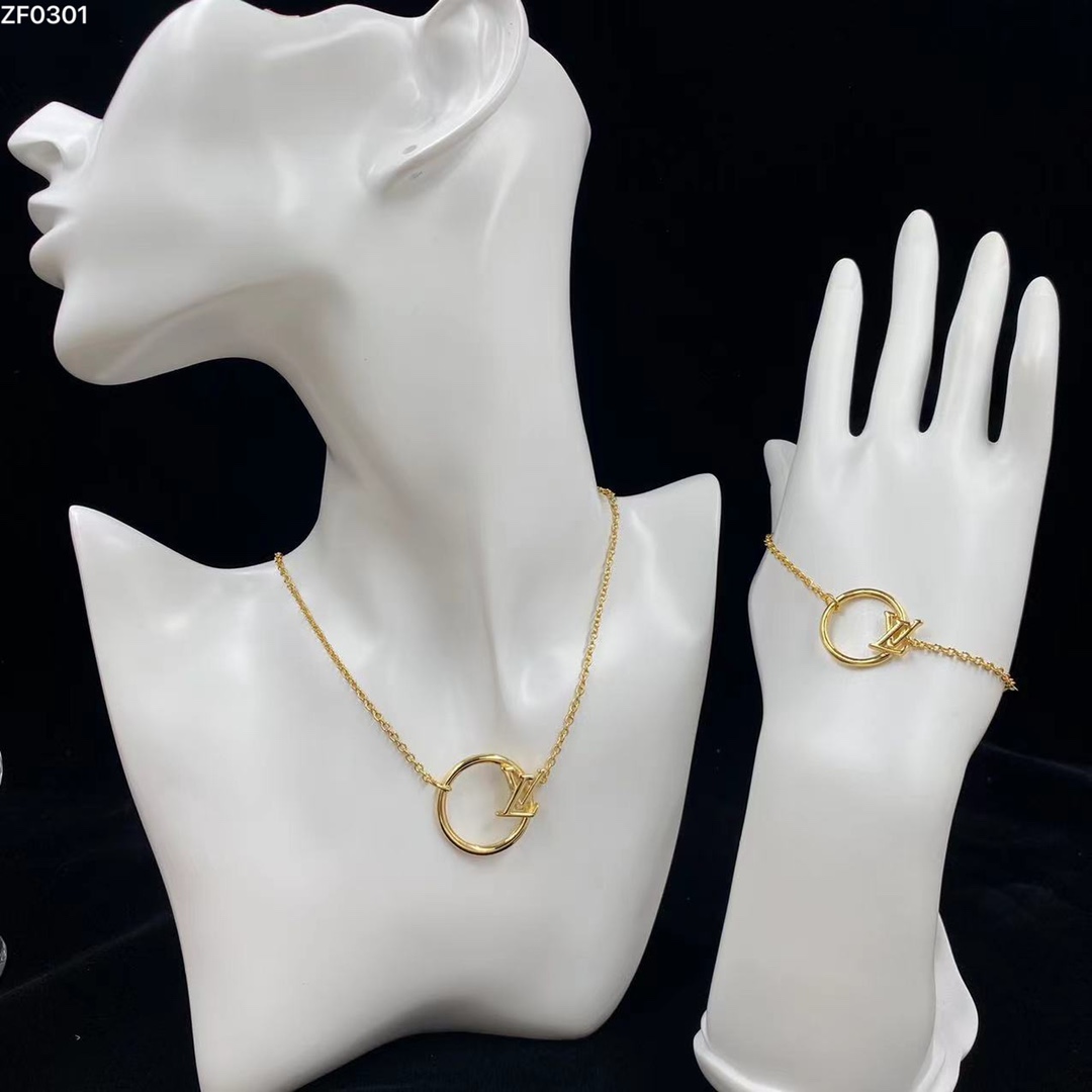 L designnecklace bracelet set