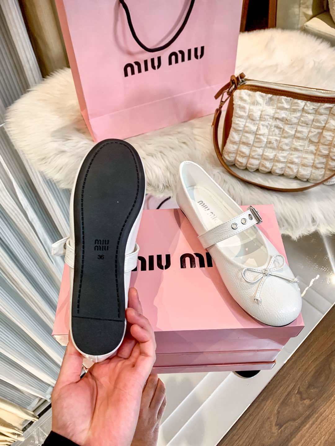 M design new ballet flats