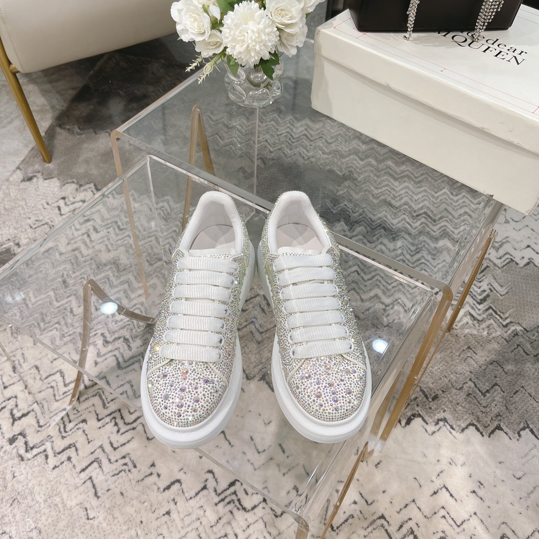 MCqueen design Hot style Rhinestone sneakers Full sizes available