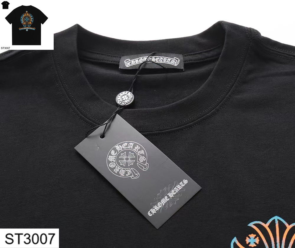 Chrome Hearts New Design Unisex Leisure Short Sleeve