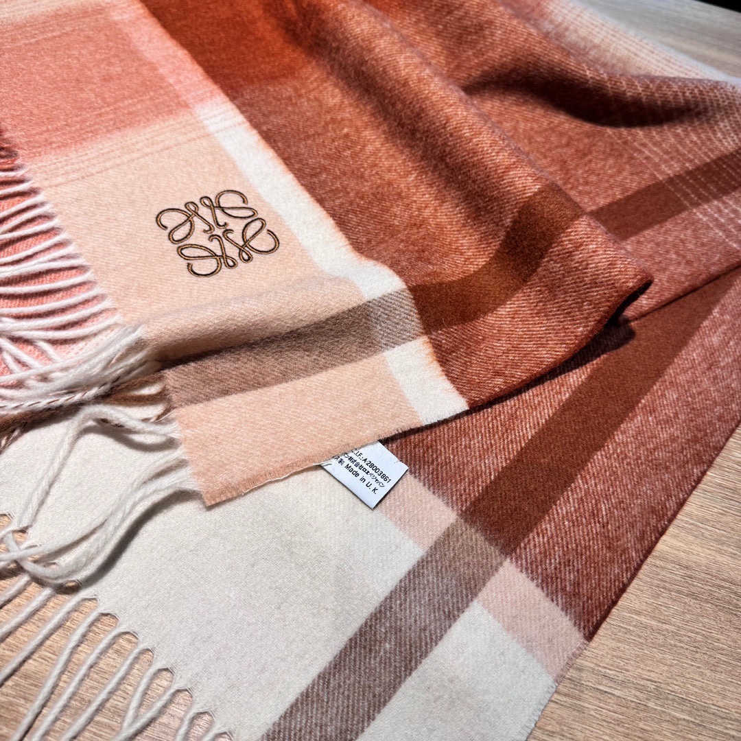 L Design 2024 Paris Fashion Show Double Face Cashmere Shawl