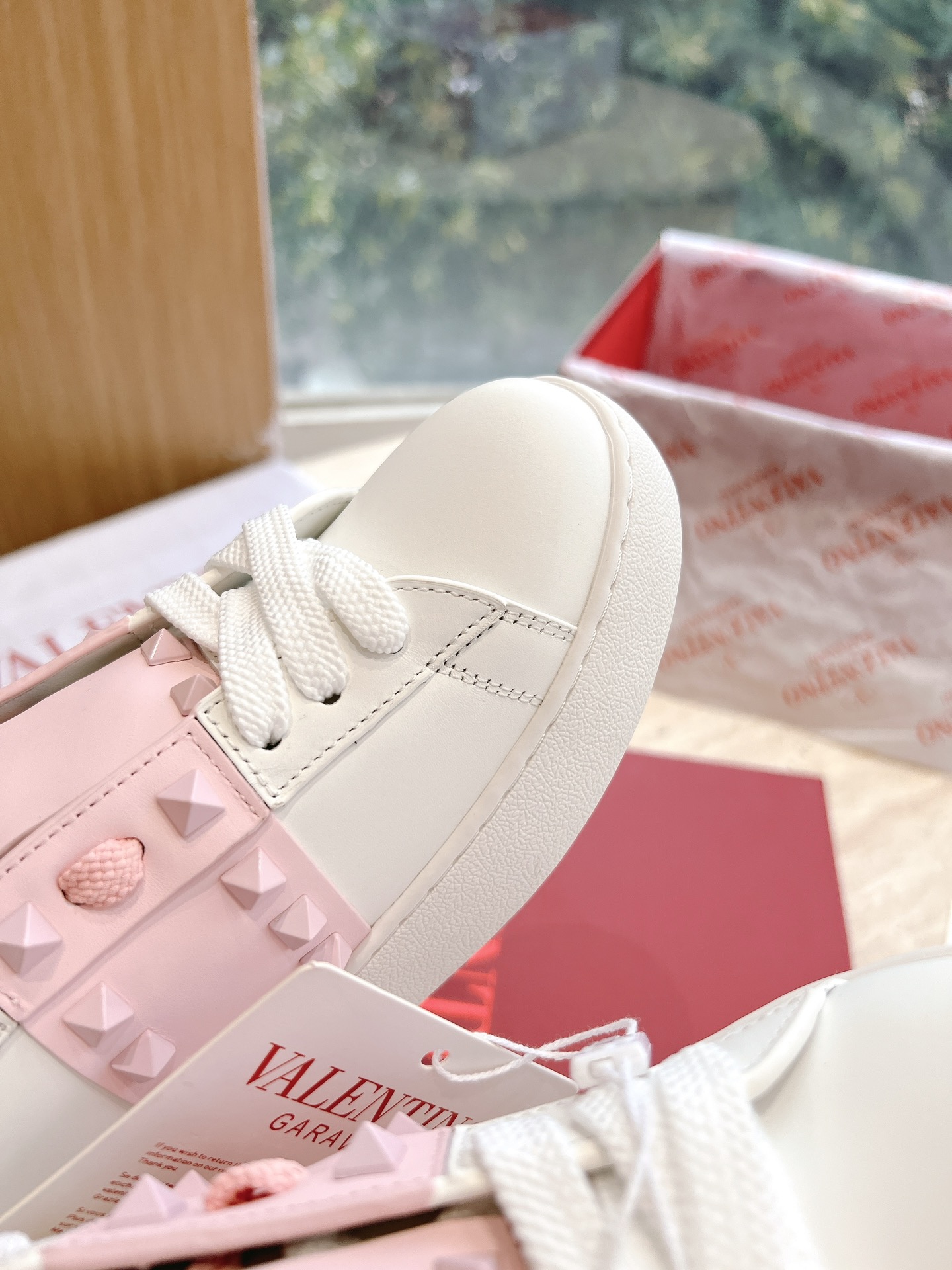 VALENTINO Women's OPEN DISCO Calfskin Sneakers