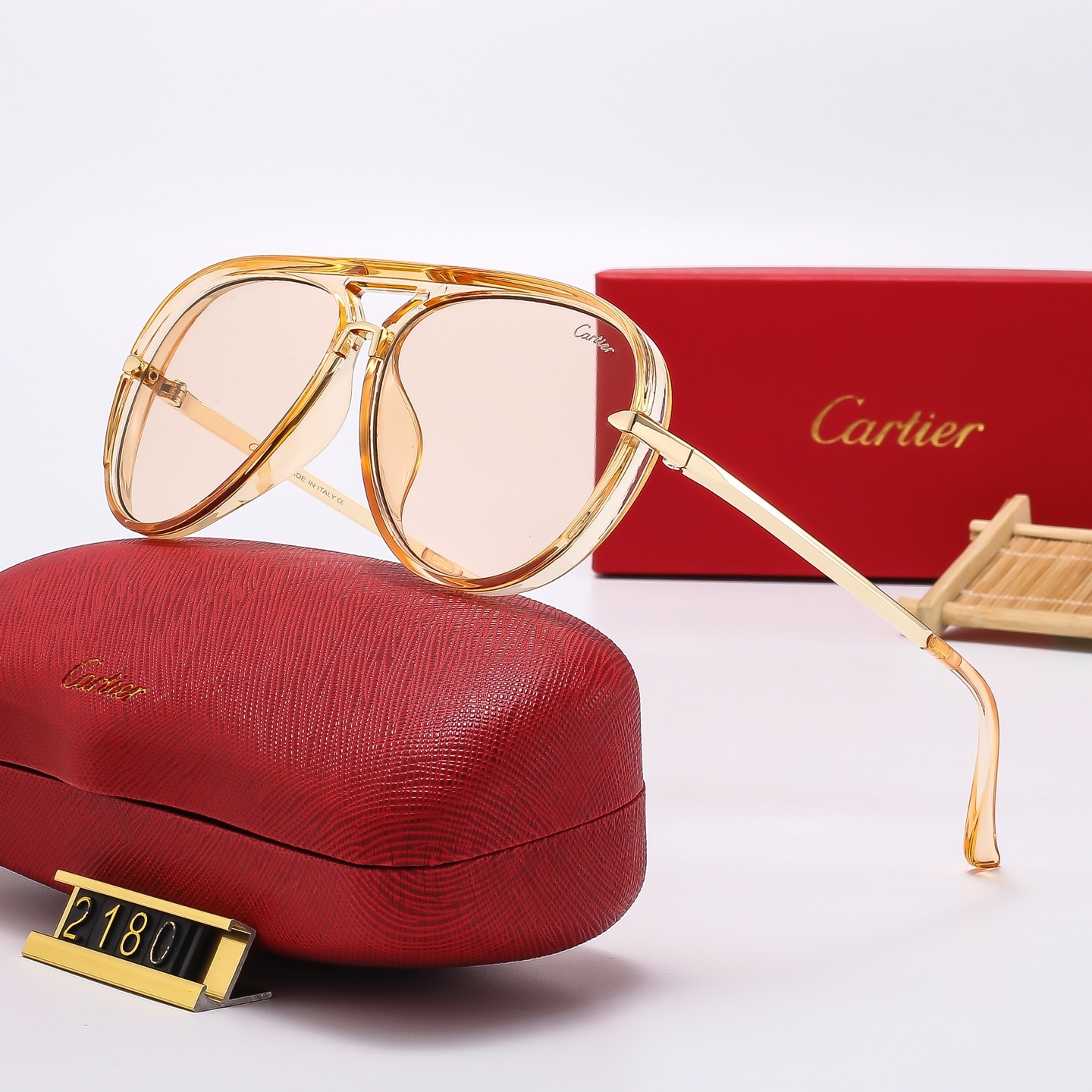 C design Fashion sunglasses runaway jelly series 2180