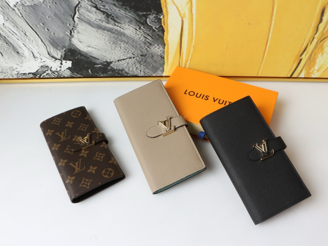 L design classic print wallet card holder