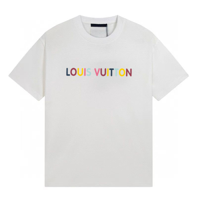 L design  Colourful Logo Printed Classic Cotton Breathable Unisex T-shirt