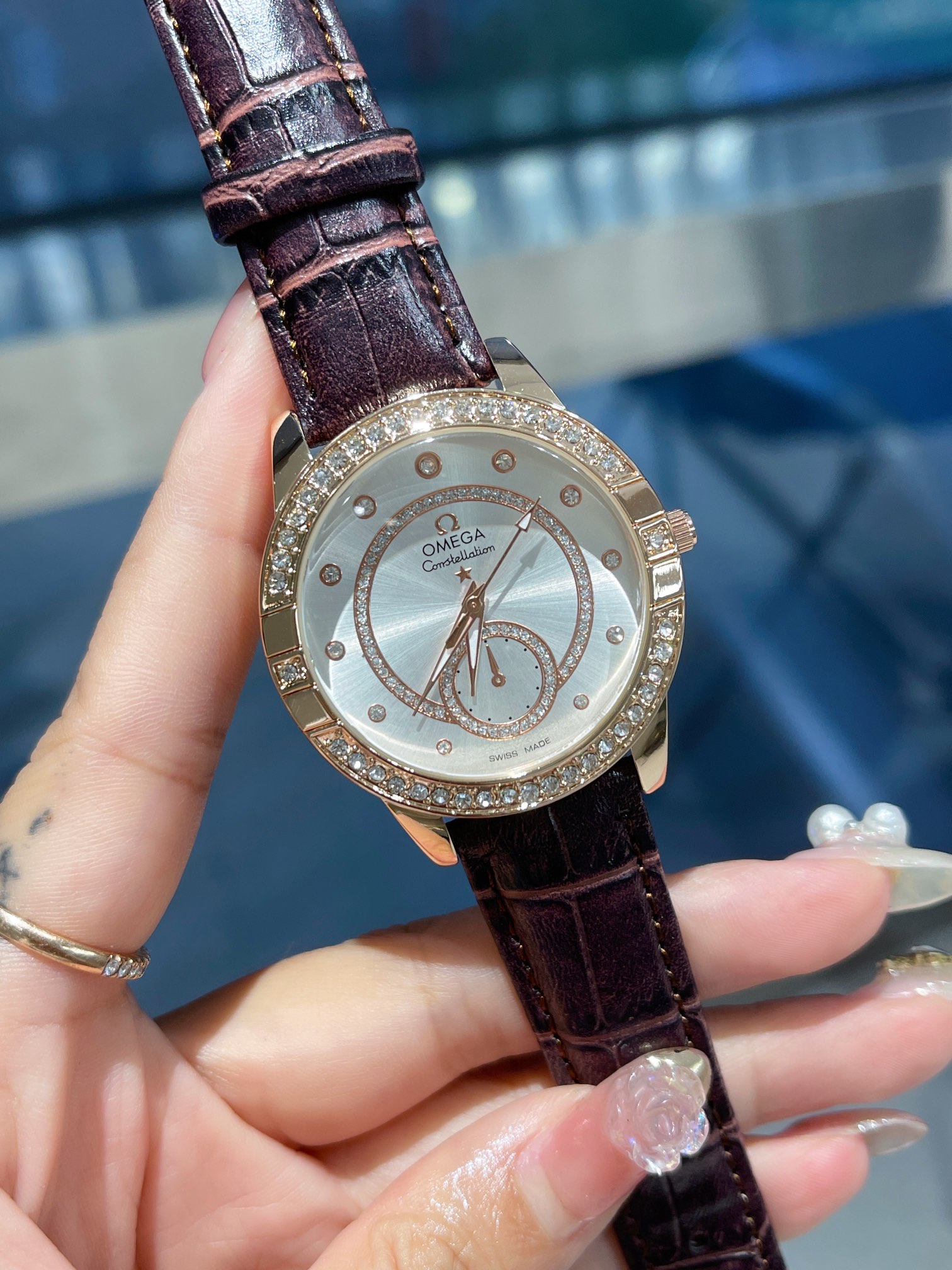 Omega Women Casual Fashion Quartz Movement