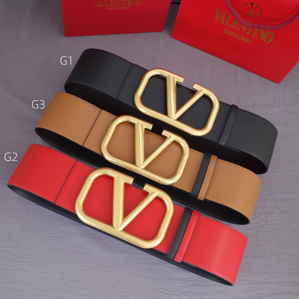VALENTINO Women Fashion Genuine Leather Belt