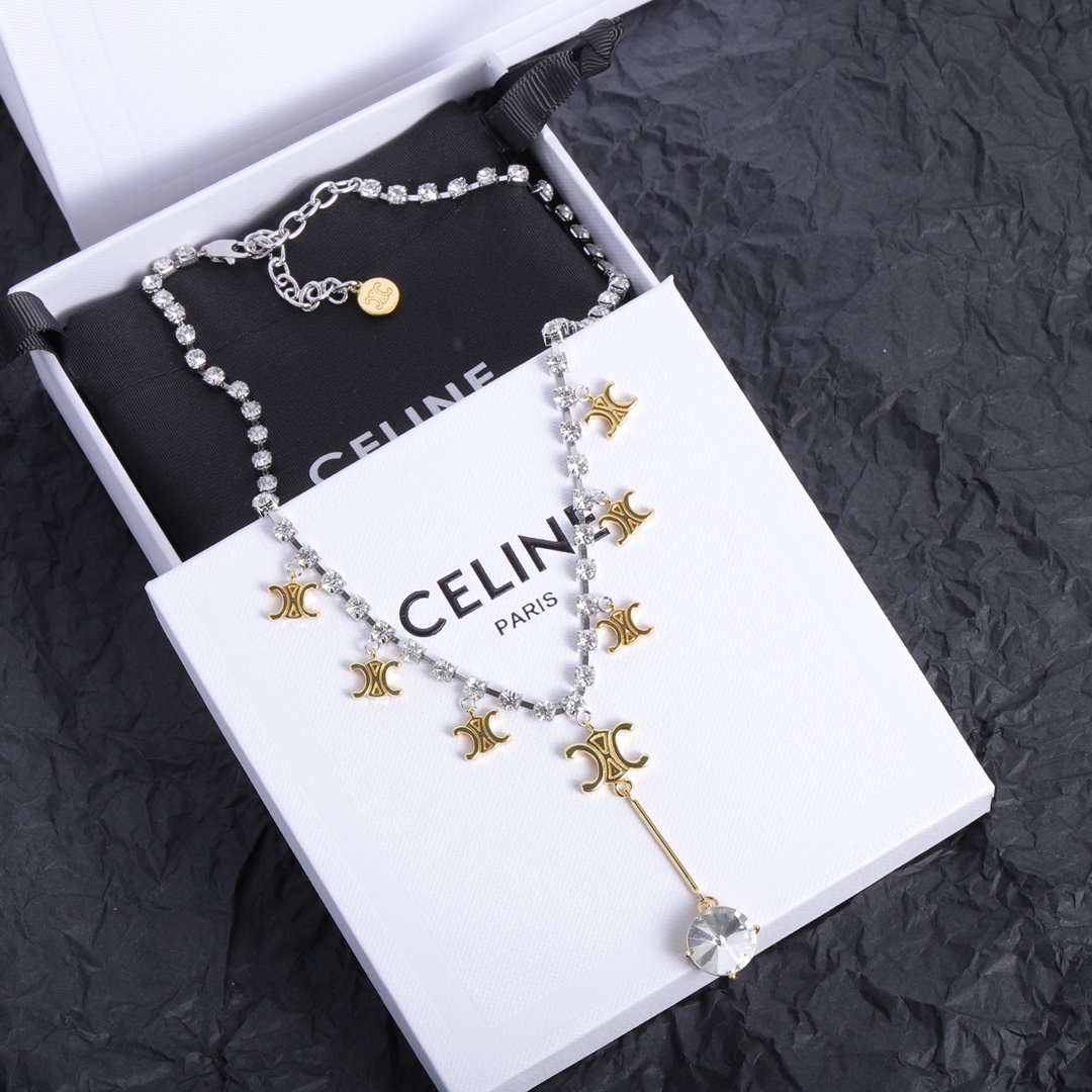 C logo  necklace