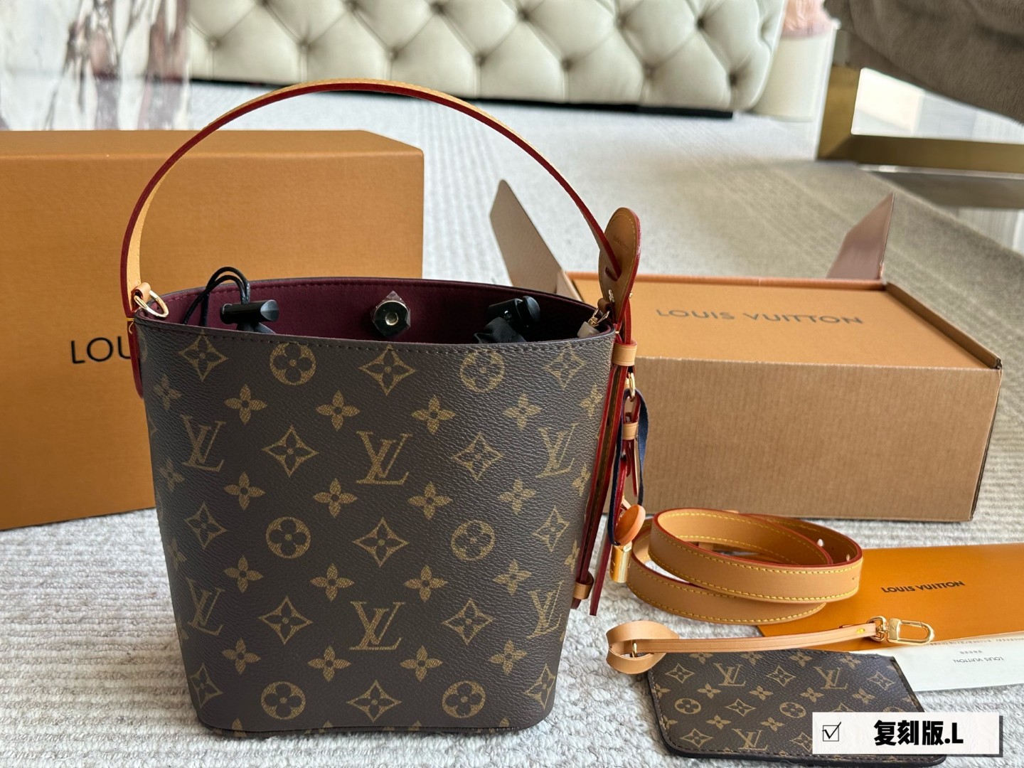 L design classic versatile shopping bag