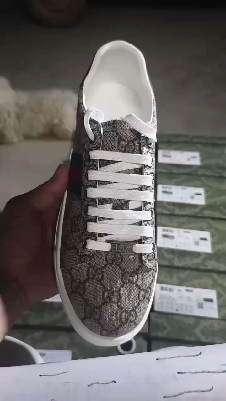 G  Ace sports electro-embroidered white sneakers