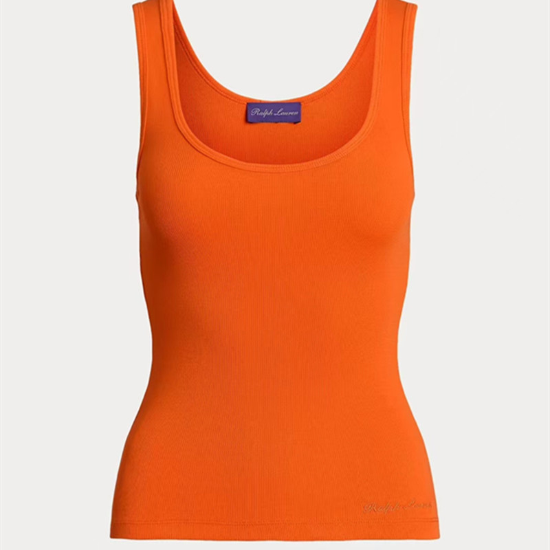 R2025 Summer Fashion New Women's Sleeveless Knitted Short Casual Versatile Tank Top