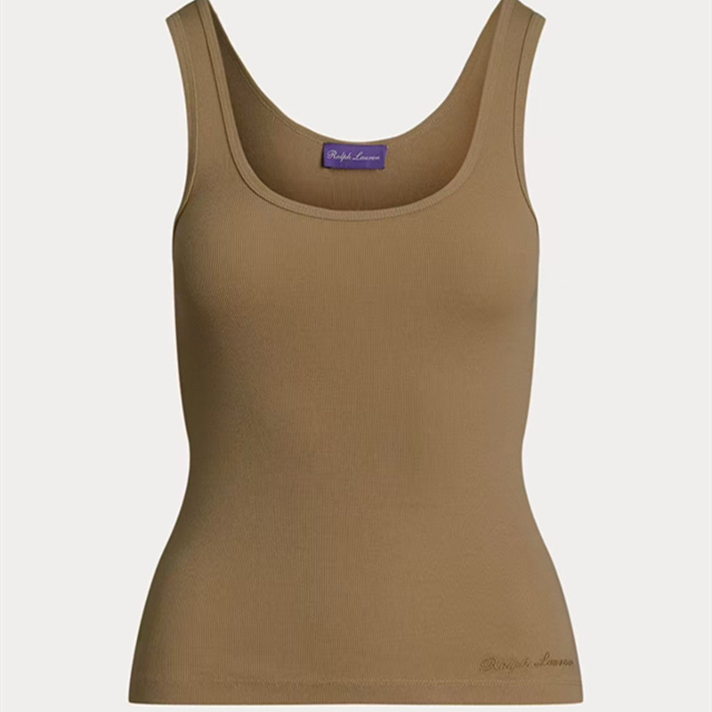 R2025 Summer Fashion New Women's Sleeveless Knitted Short Casual Versatile Tank Top