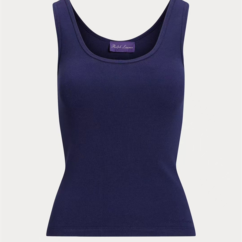 R2025 Summer Fashion New Women's Sleeveless Knitted Short Casual Versatile Tank Top