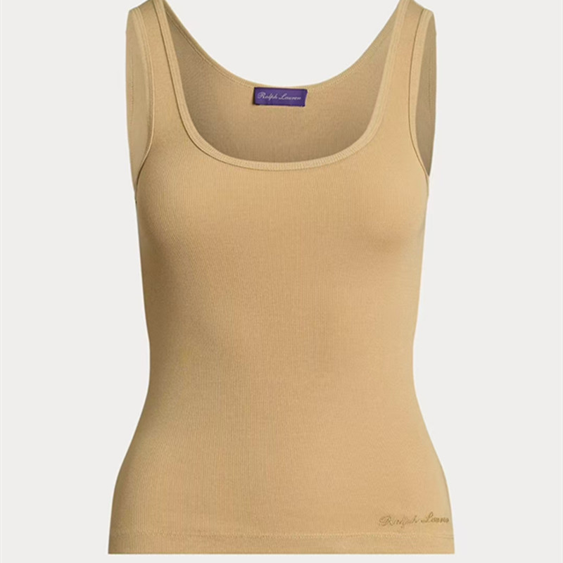 R2025 Summer Fashion New Women's Sleeveless Knitted Short Casual Versatile Tank Top