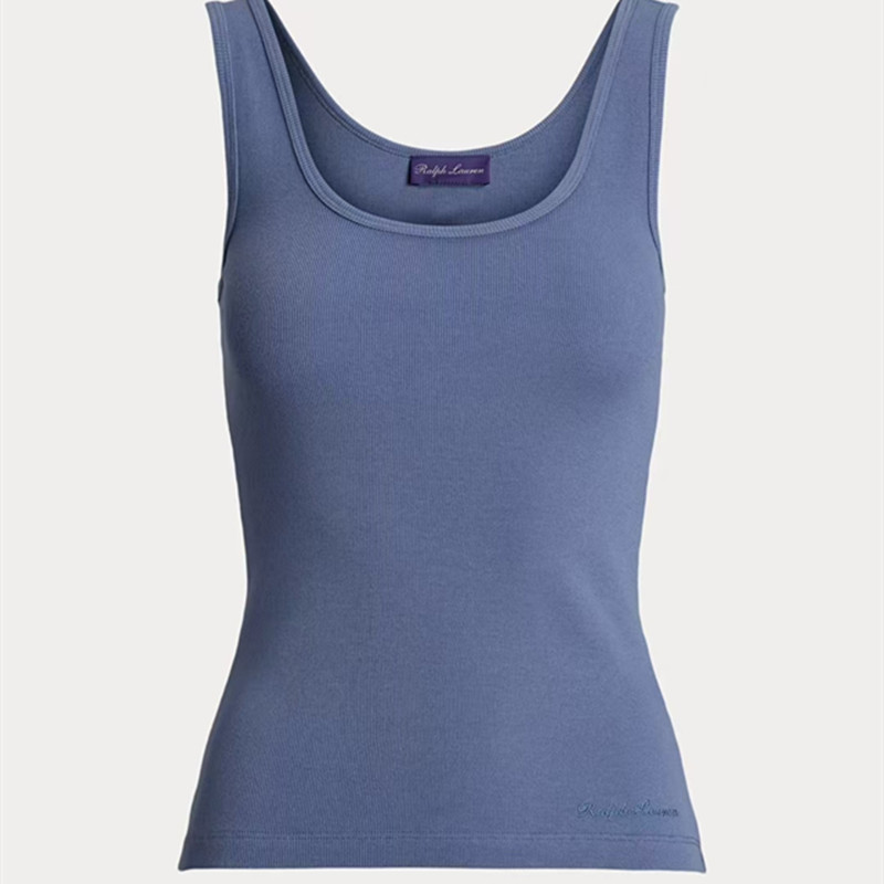 R2025 Summer Fashion New Women's Sleeveless Knitted Short Casual Versatile Tank Top