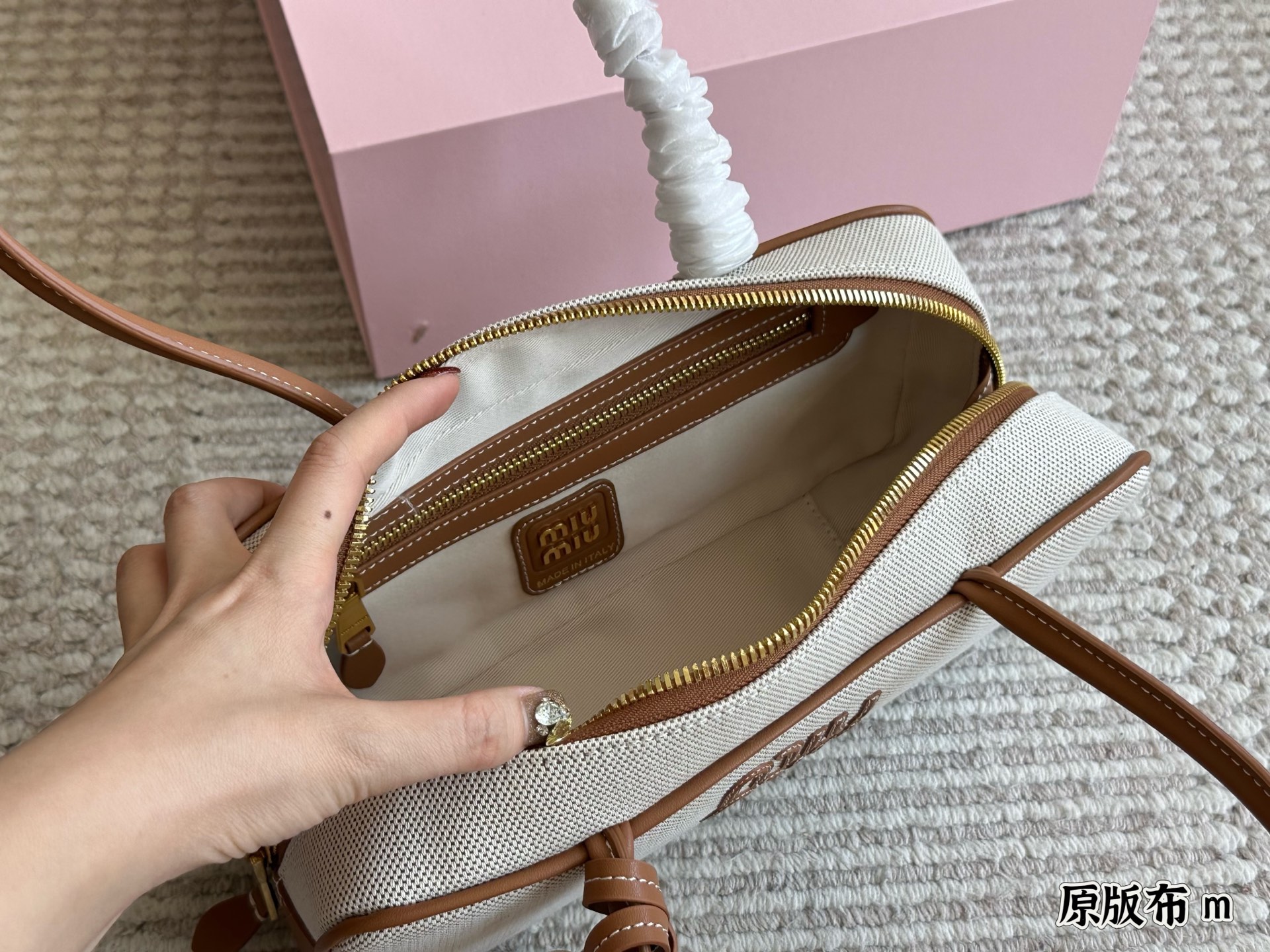 M Design New All-match Canvas Briefcase