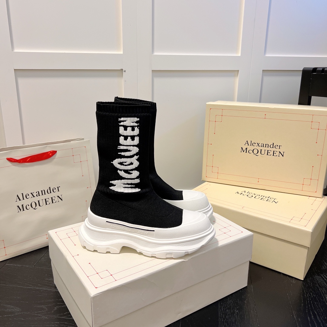 Alexander McQueen women sneakers sock boots