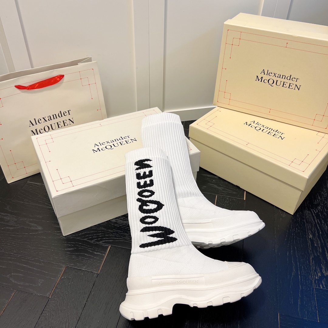 Alexander McQueen women sneakers sock boots