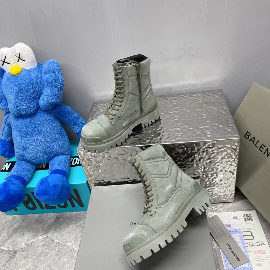 Balenciaga Men's and Women's Old Mid-Top Boots 35-45