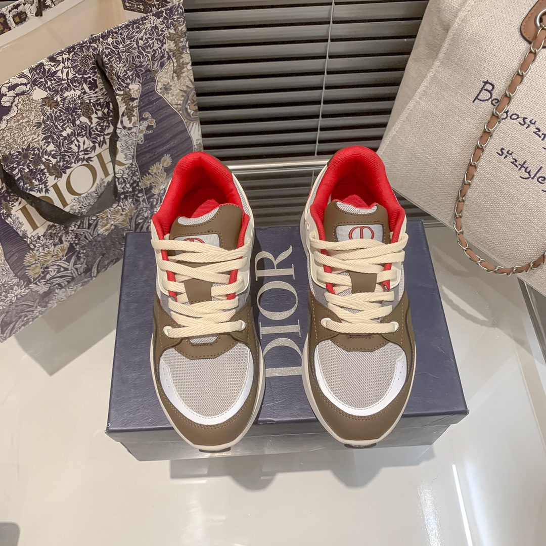 Dior new fluorescent sneakers casual shoes