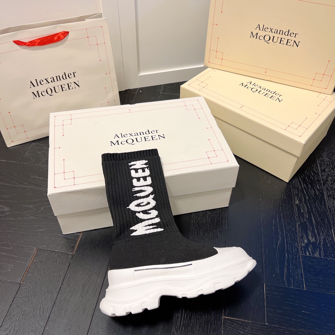Alexander McQueen women sneakers sock boots