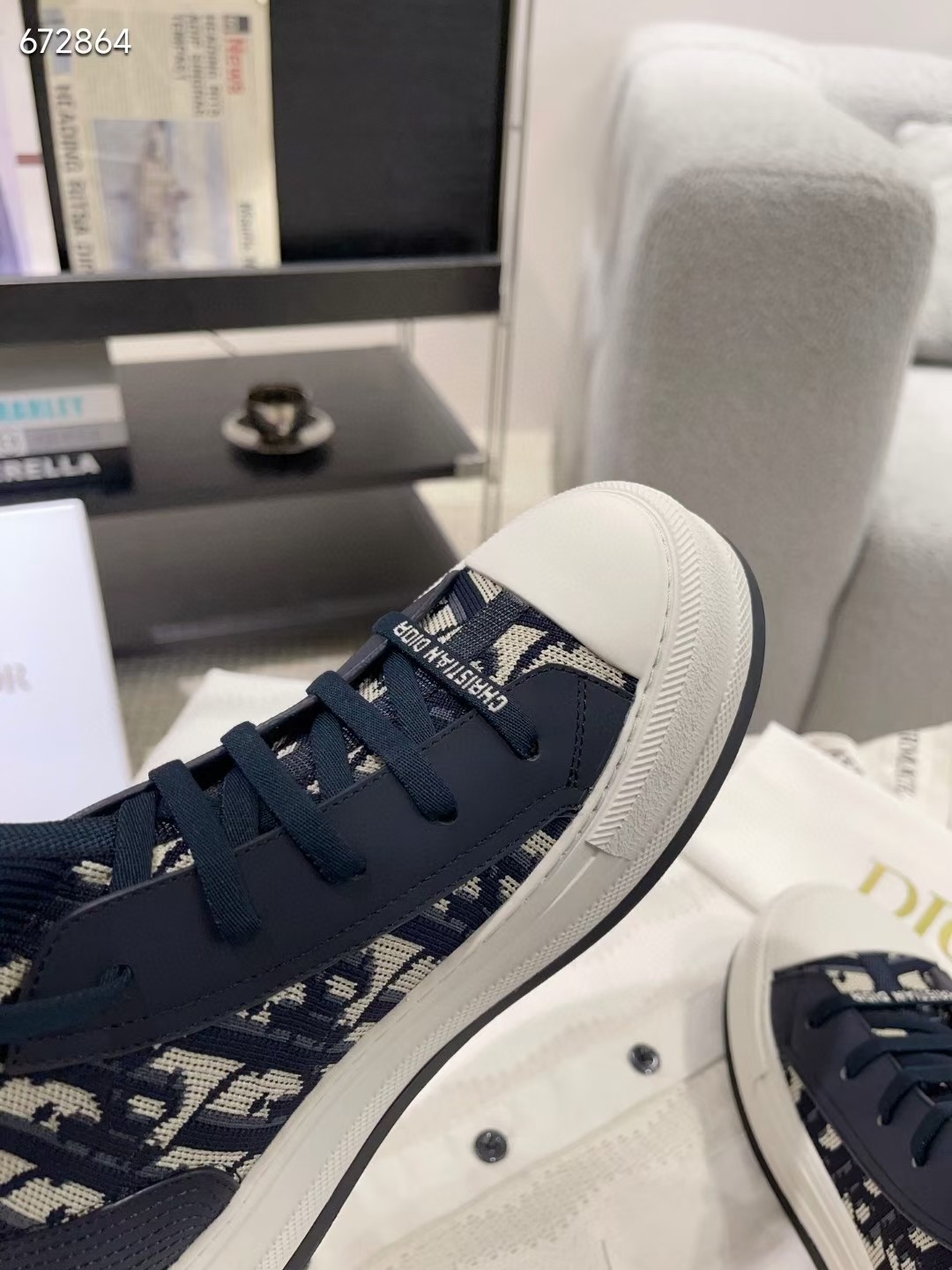 dior cd classic fly knit sneakers