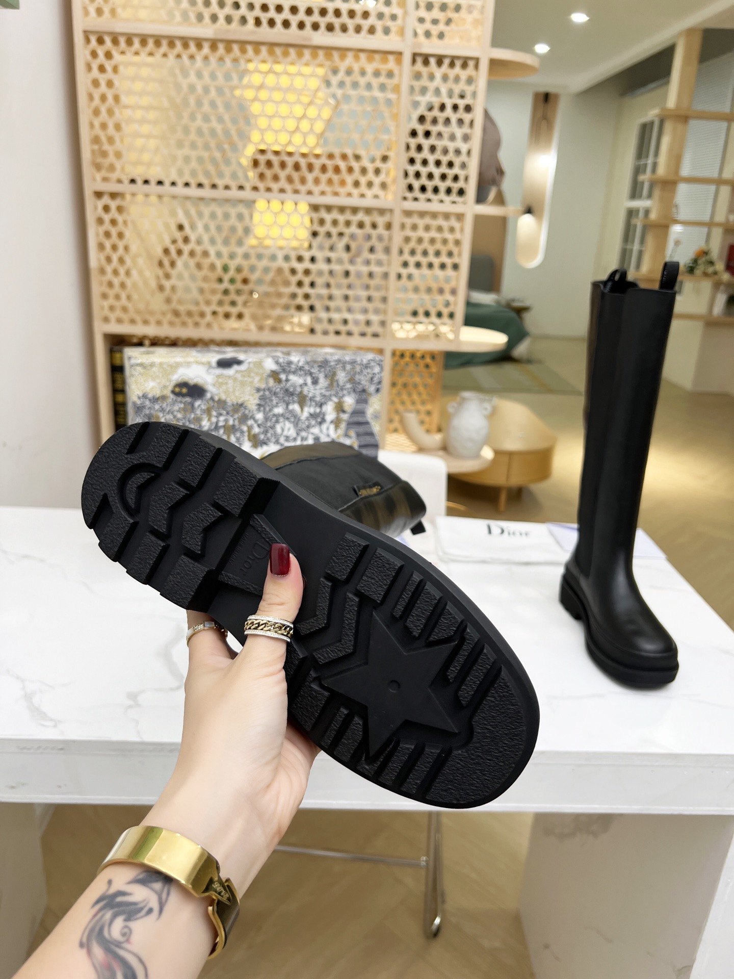 Dior's New Product Trials Chelsea High Boots