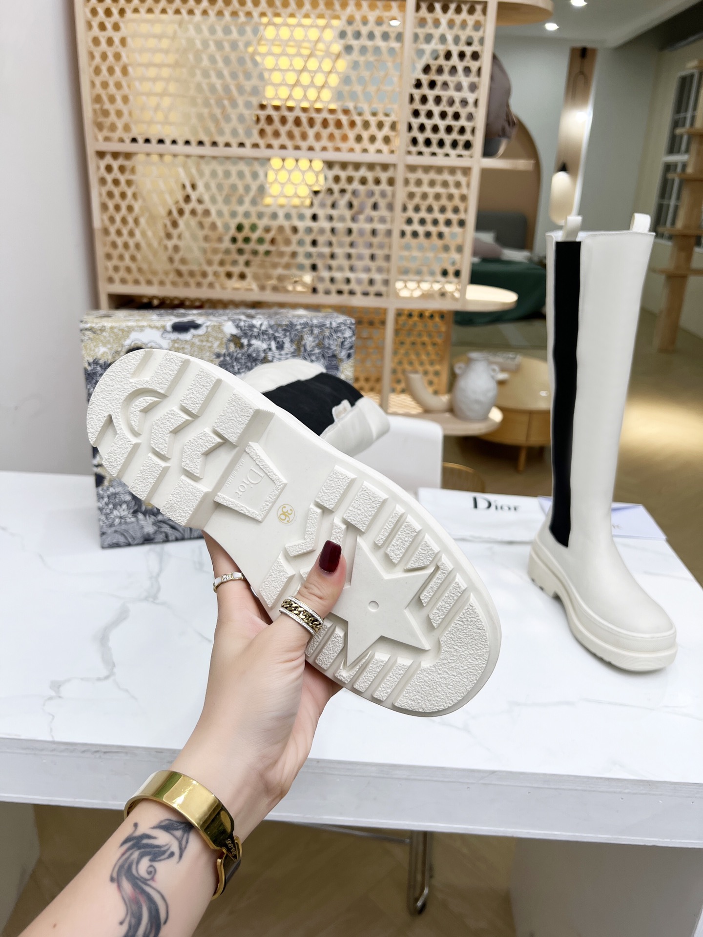 Dior's New Product Trials Chelsea High Boots