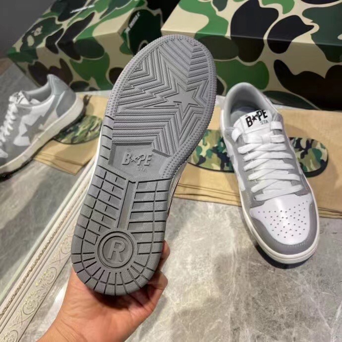 A BATHING APE embroidery Couples Casual Sneakers