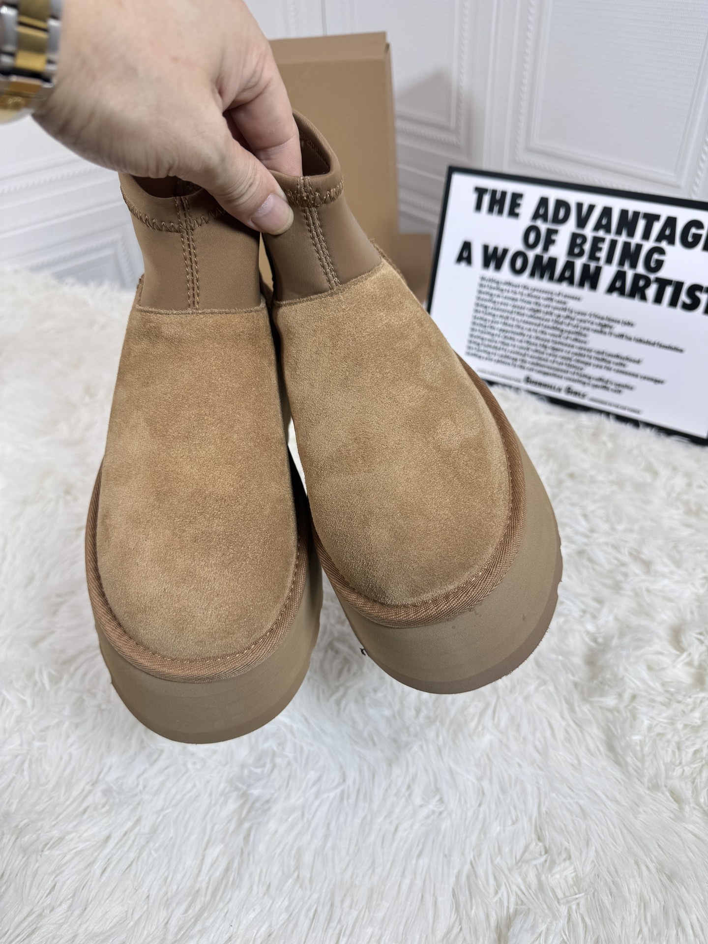 ugg sheepskin all-in-one snow boots