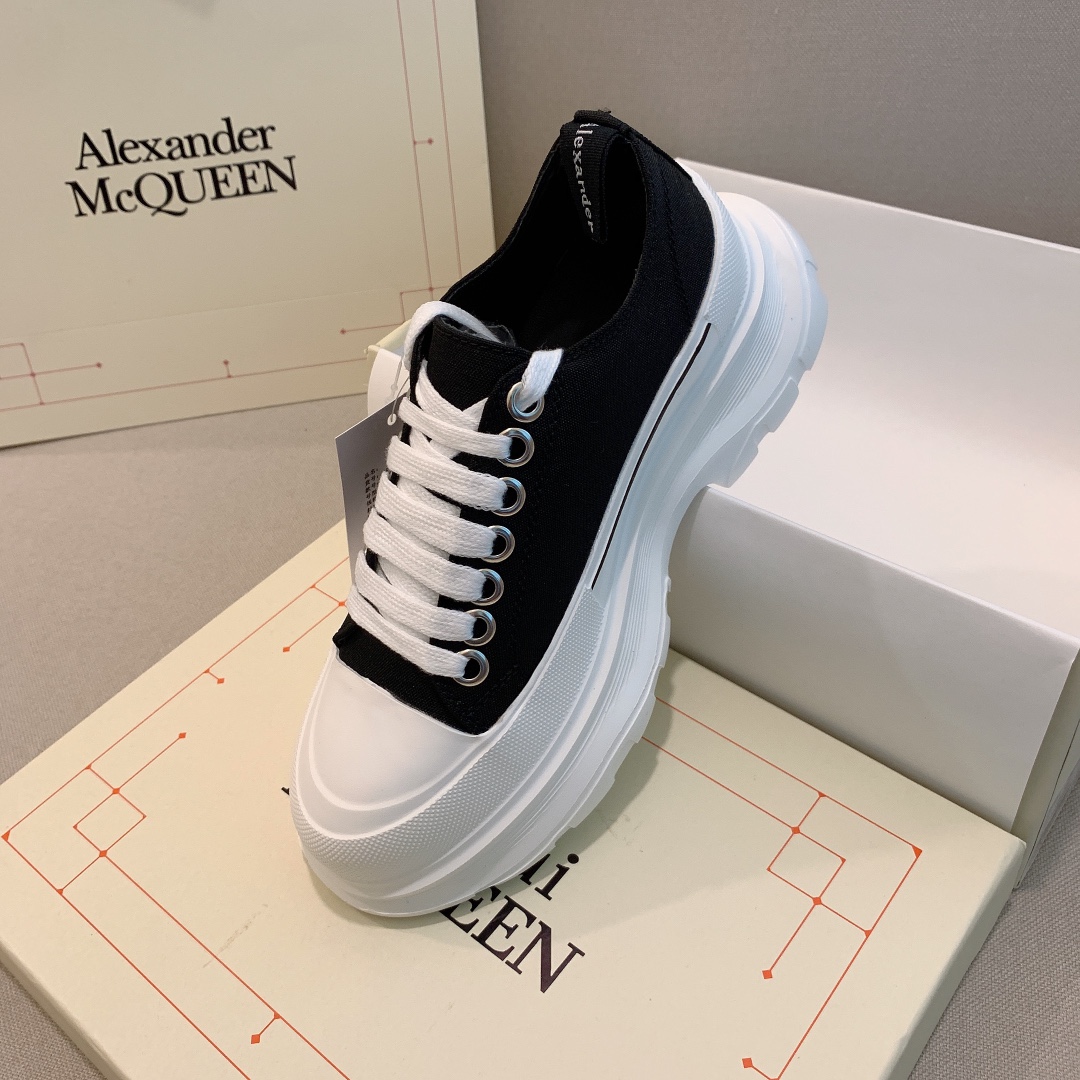 Alexander Mc queen PU thick sole sneakers casual shoes