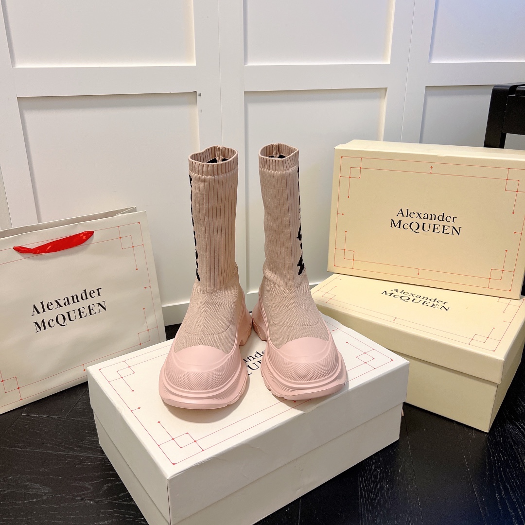 Alexander McQueen women sneakers sock boots