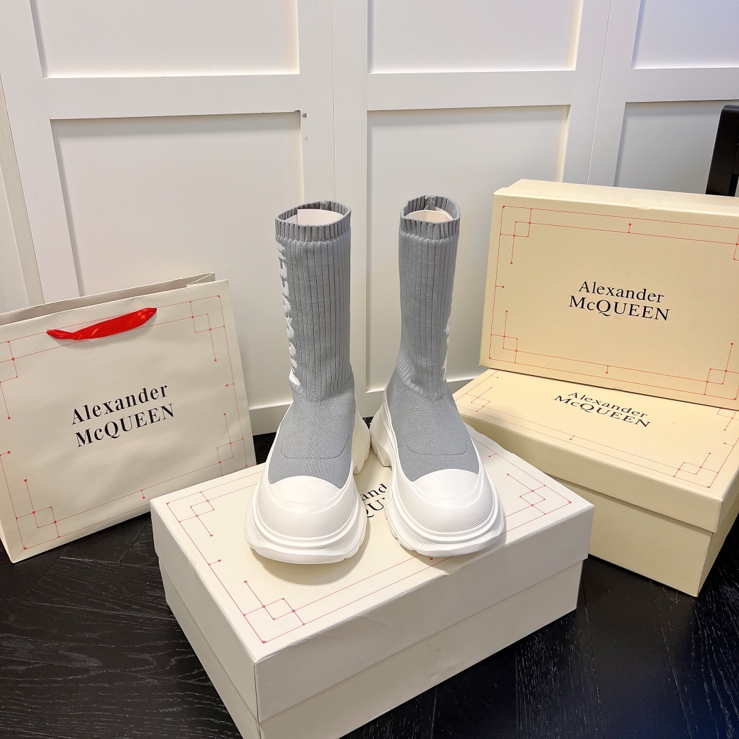 Alexander McQueen women sneakers sock boots