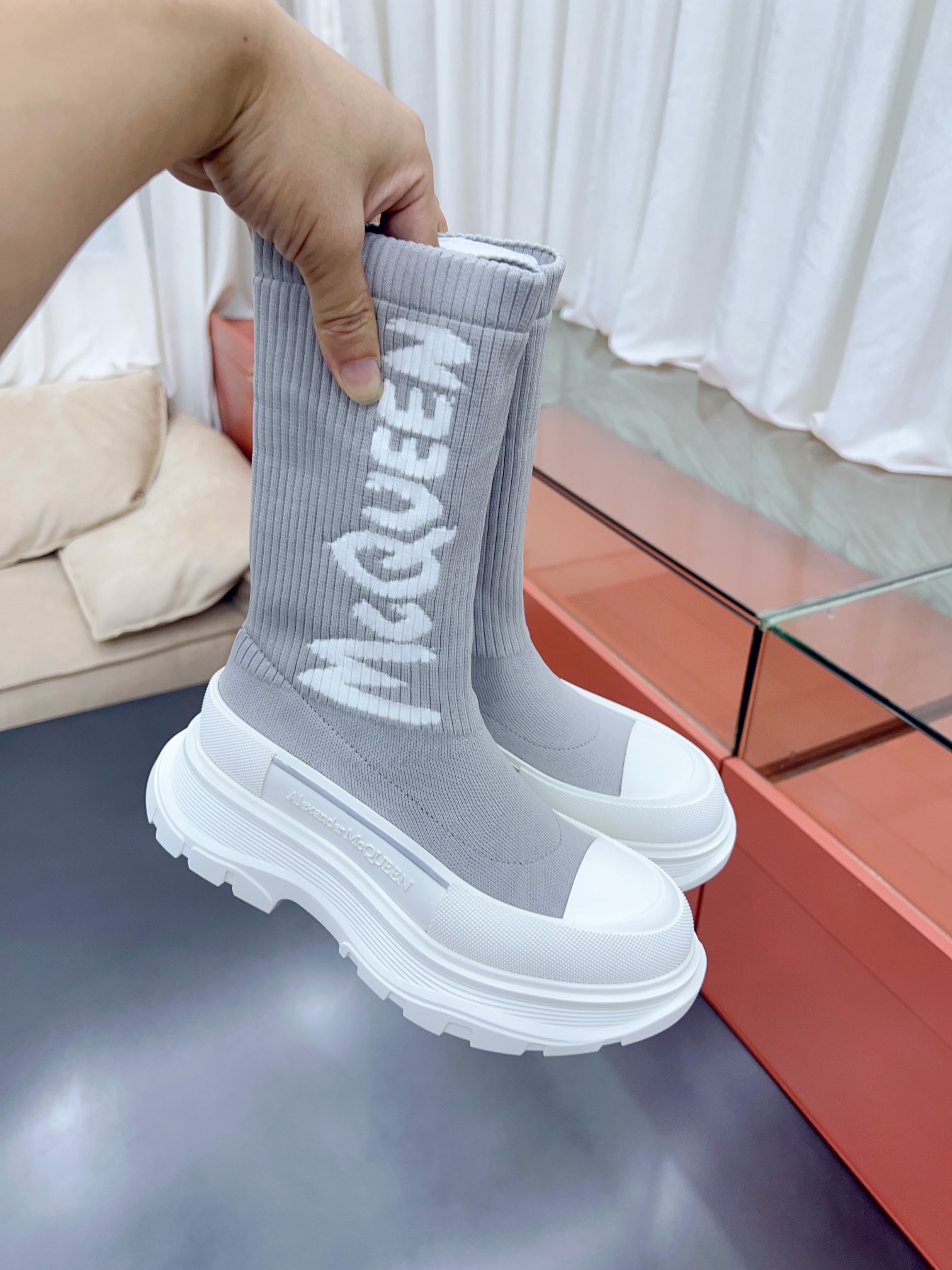 Alexander MCqueen SS New knited socking boots (unisex model)