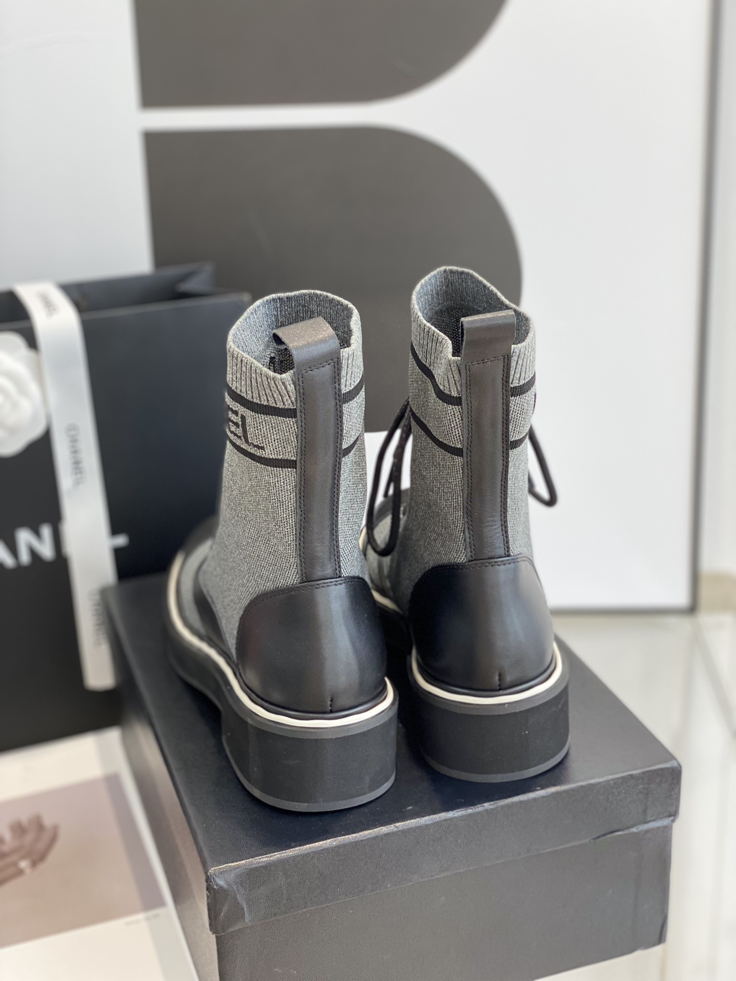 C design  runway model boots!