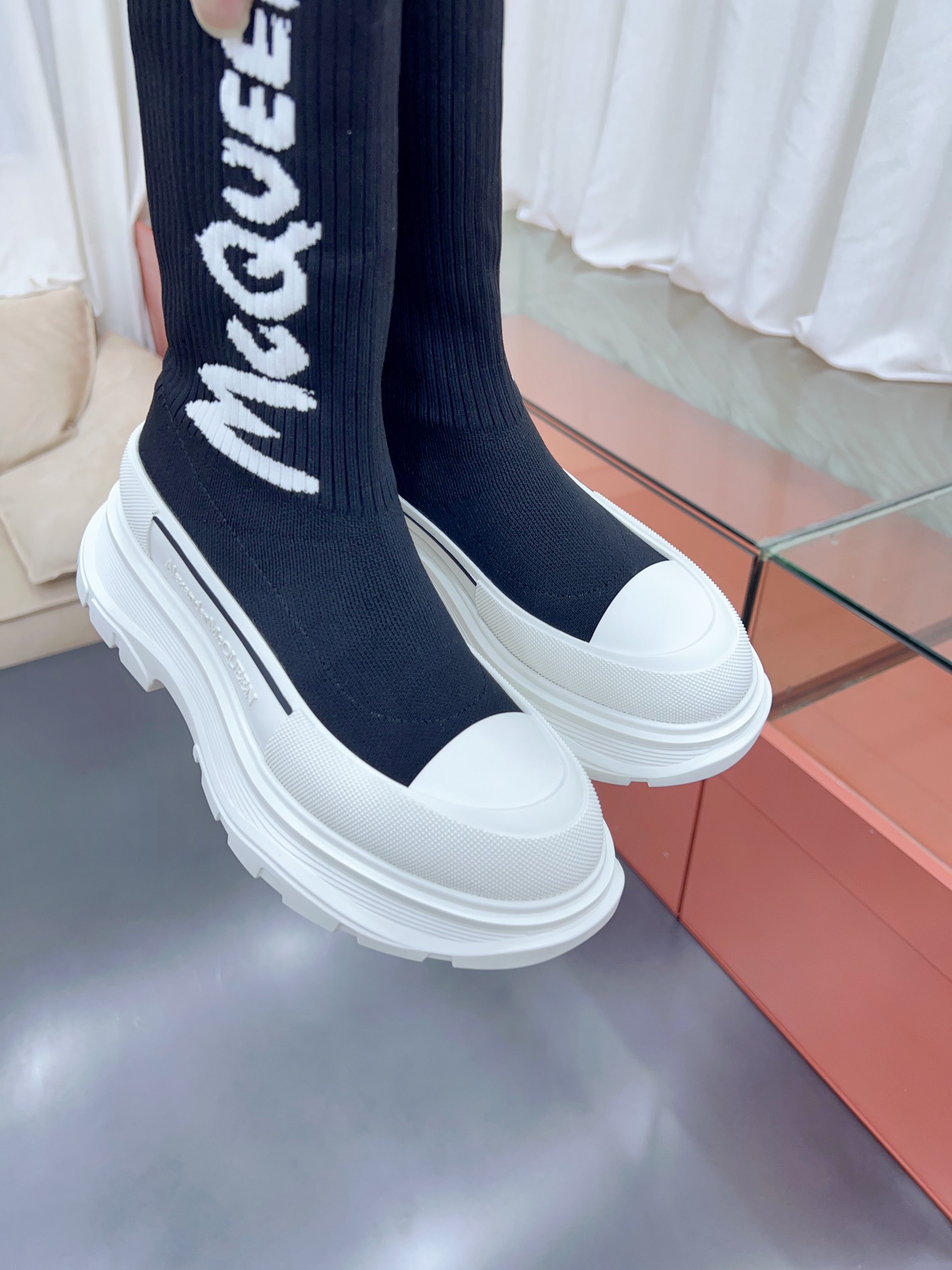 Alexander MCqueen SS New knited socking boots (unisex model)