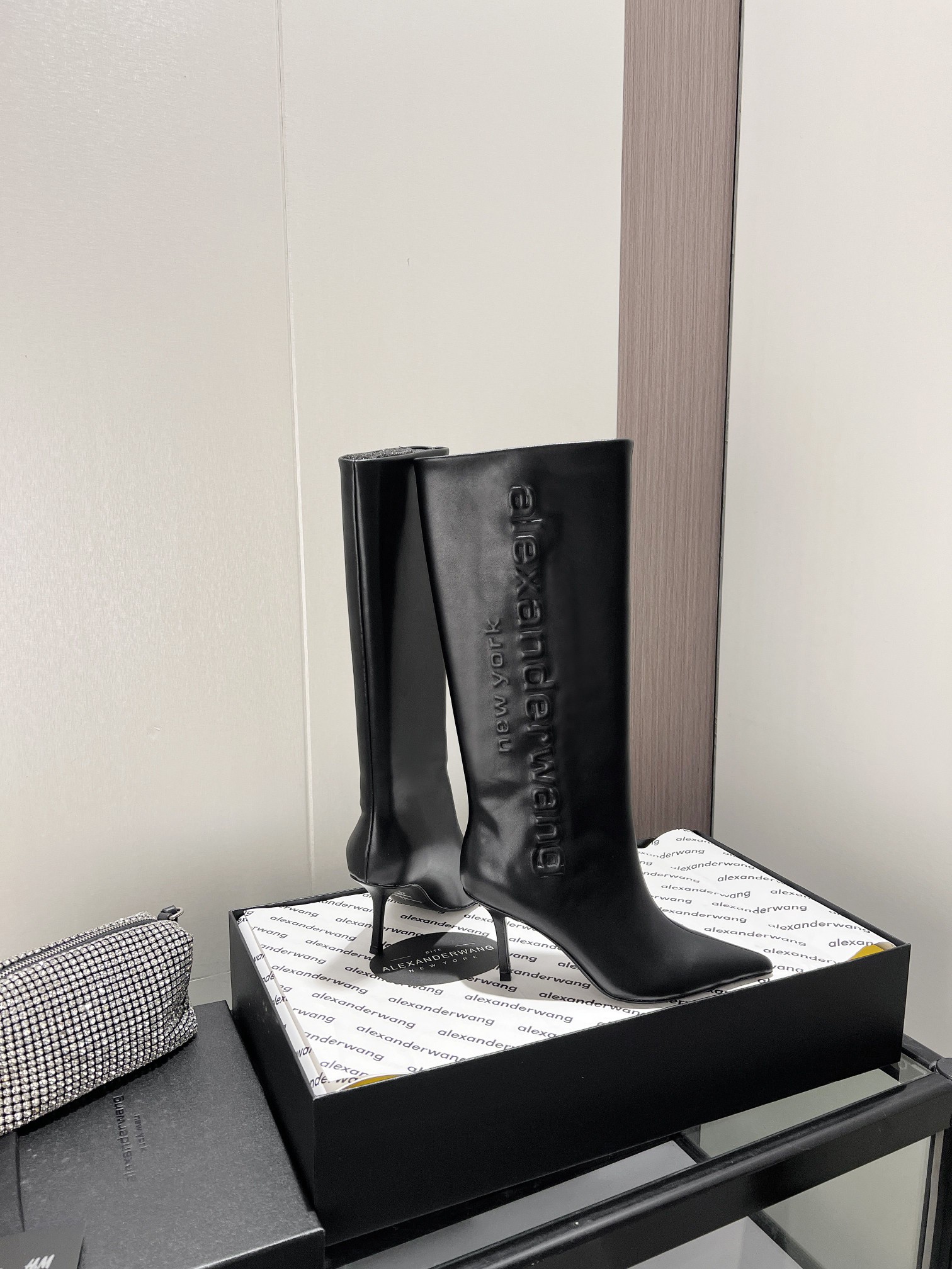 Alexandra. Wang 2023S Autumn/Winter New York Fashion Week Letter Heeled Boots