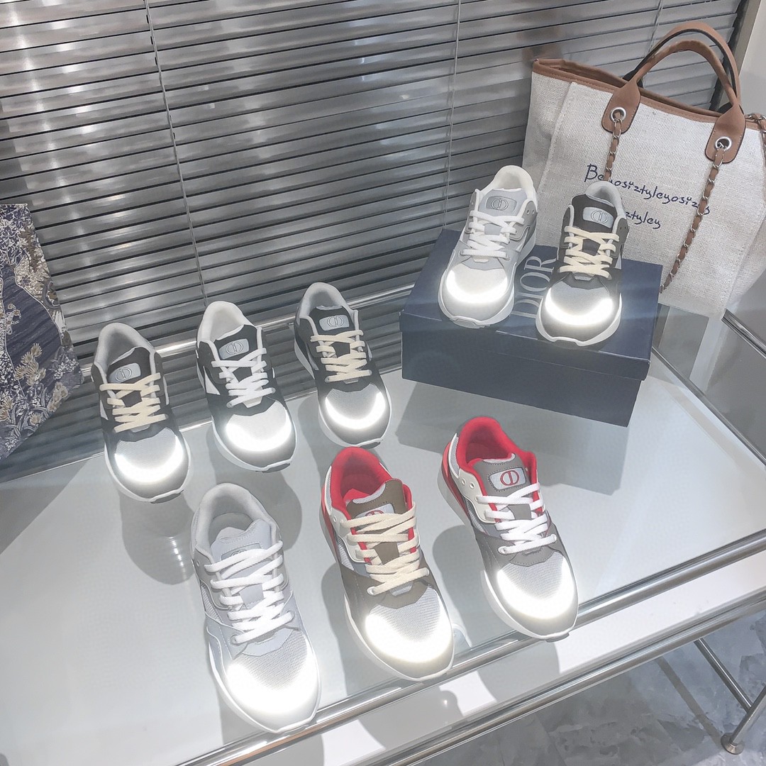 Dior new fluorescent sneakers casual shoes
