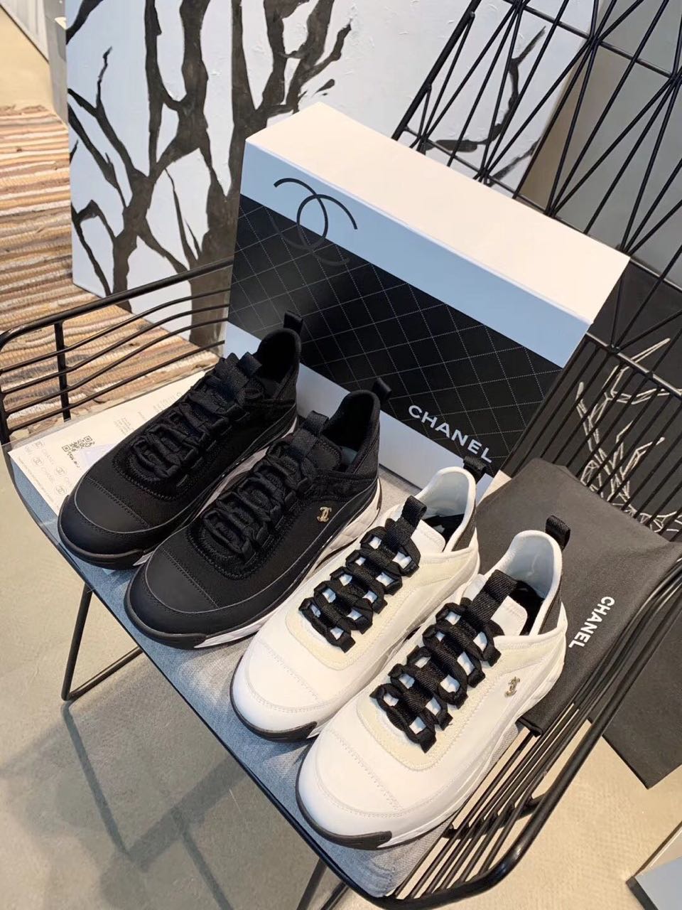 C design  Women Lace Up Wedges Sneakers