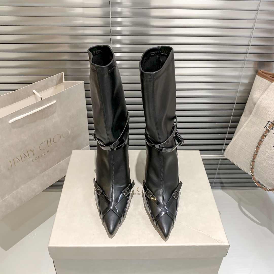 Jimmy Choo riders high heel boots