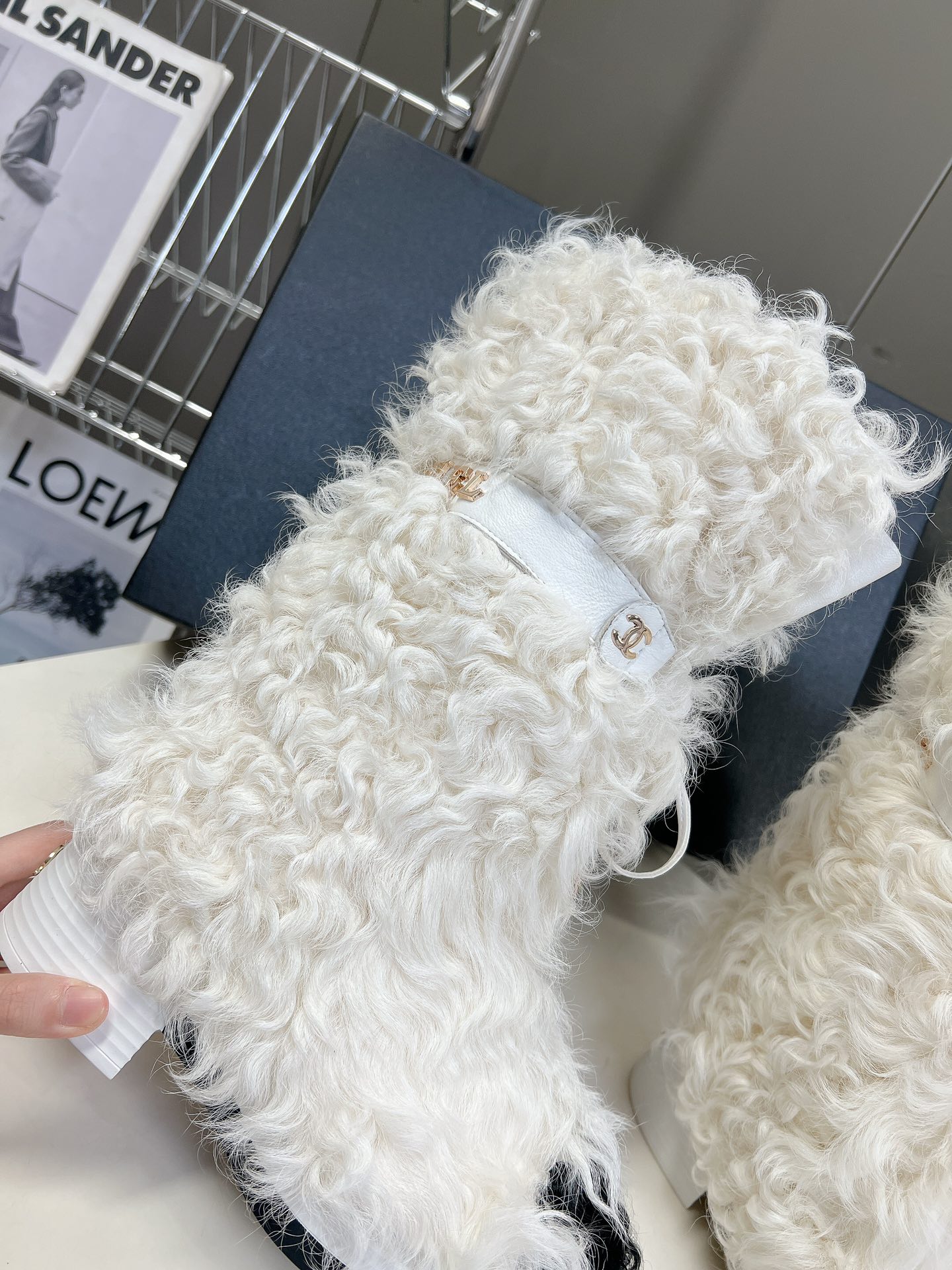 C design  autumn and winter heavy industry hot style fur boots