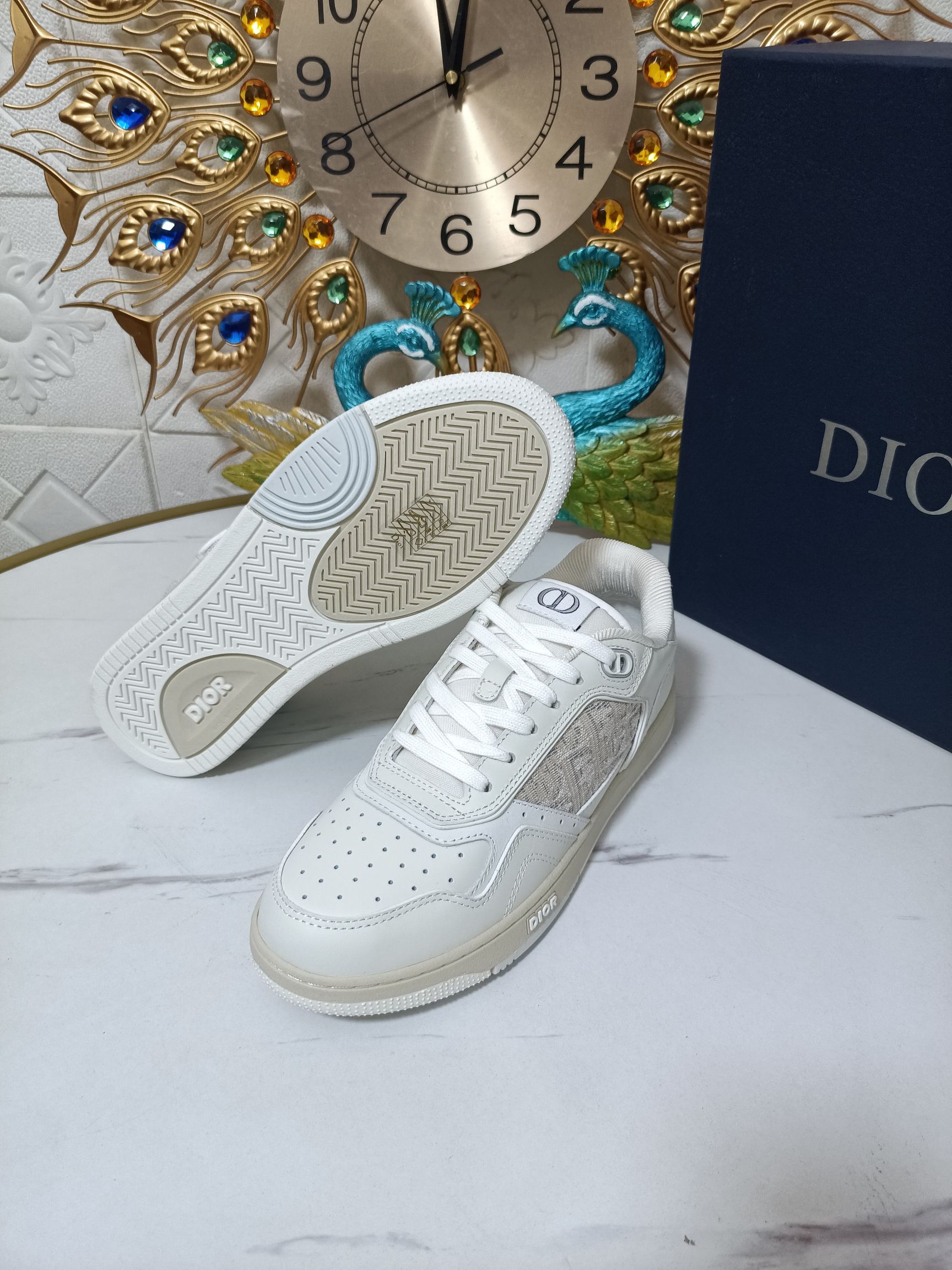 Dior couple high top B27 casual sneakers